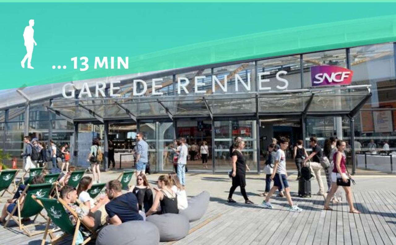 Joli T2 - Proche Gare - Bord de vilaine Lägenhet Rennes Exteriör bild